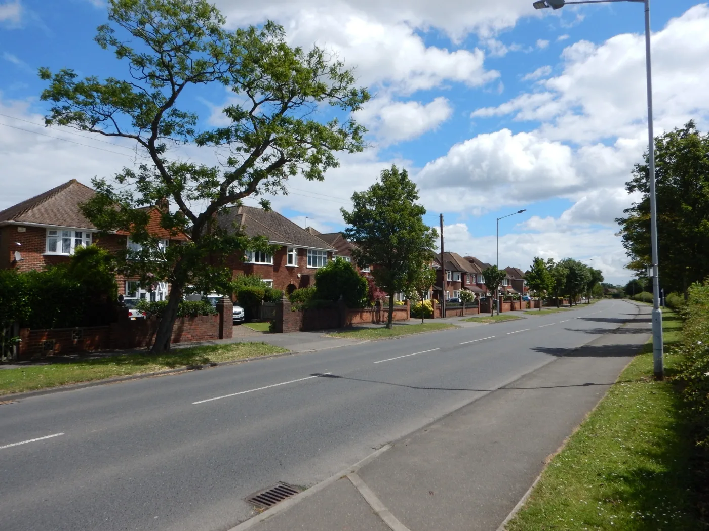 Houses opposite Upton Court Park, Slough